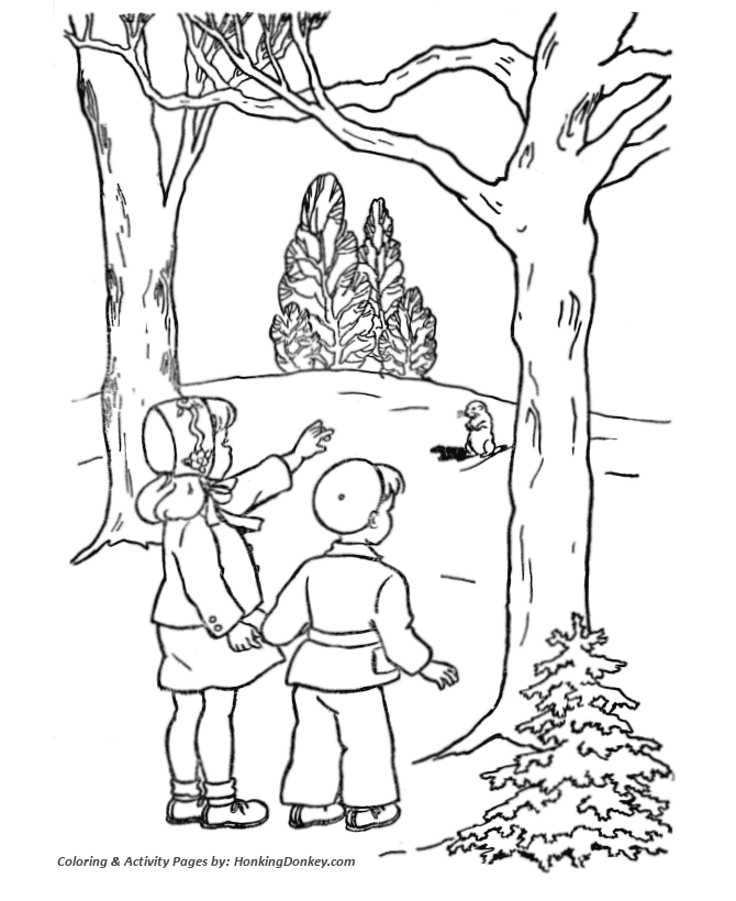 Plansa de colorat cu Marmota 29 22